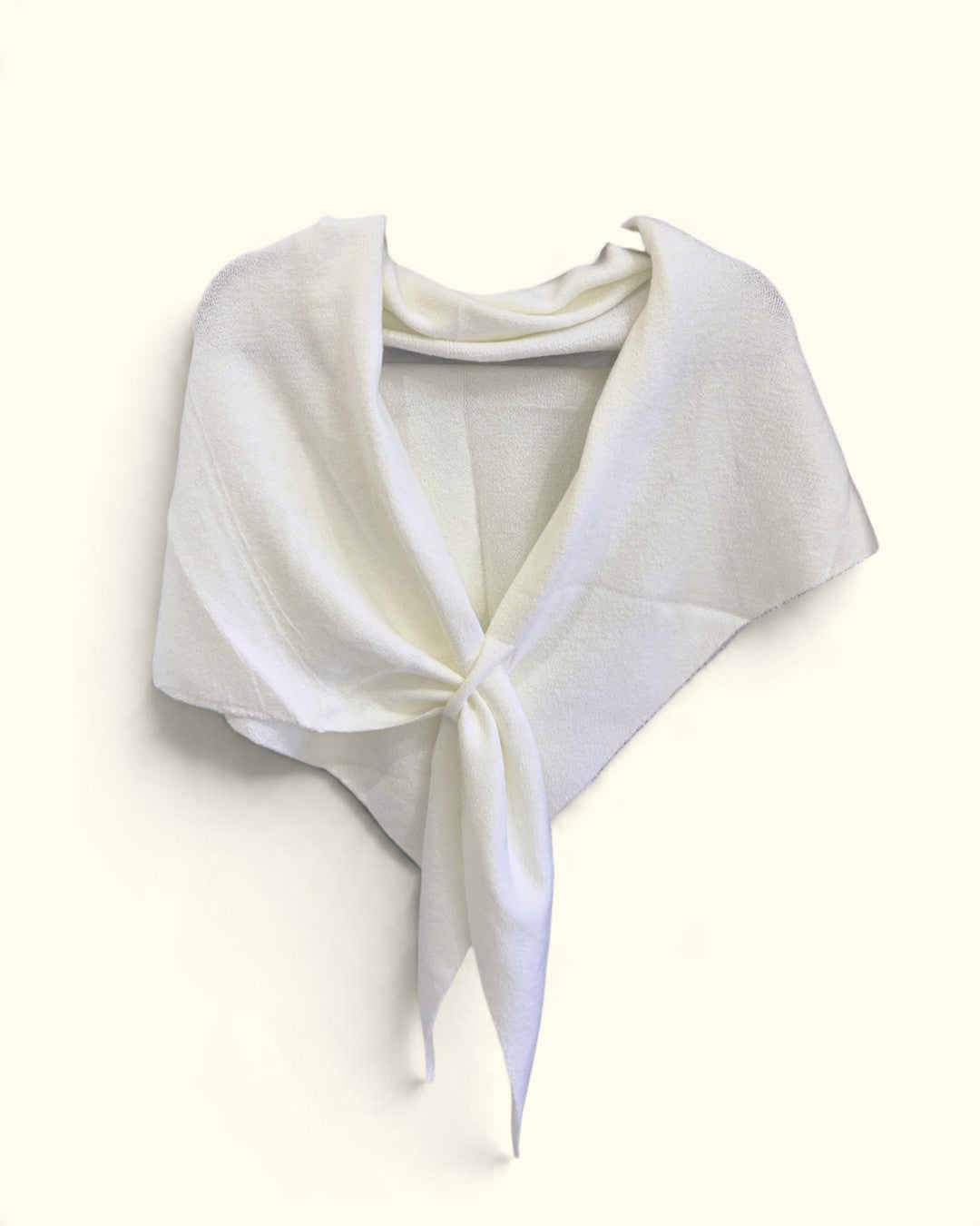 PONCHO LANA BLANCO ROTO
