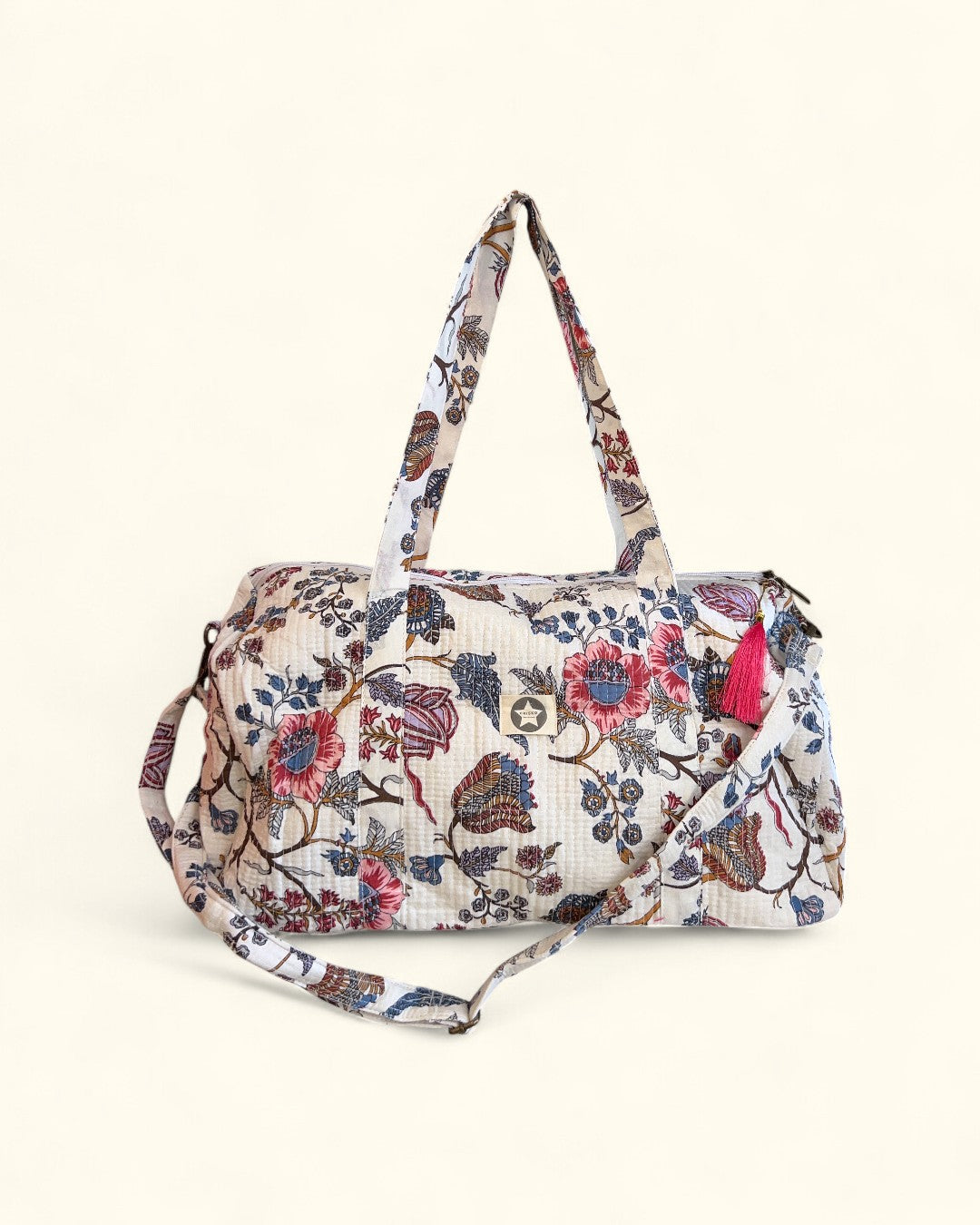 BOLSA FIN DE SEMANA INDIA CRUDA Y MARRÓN