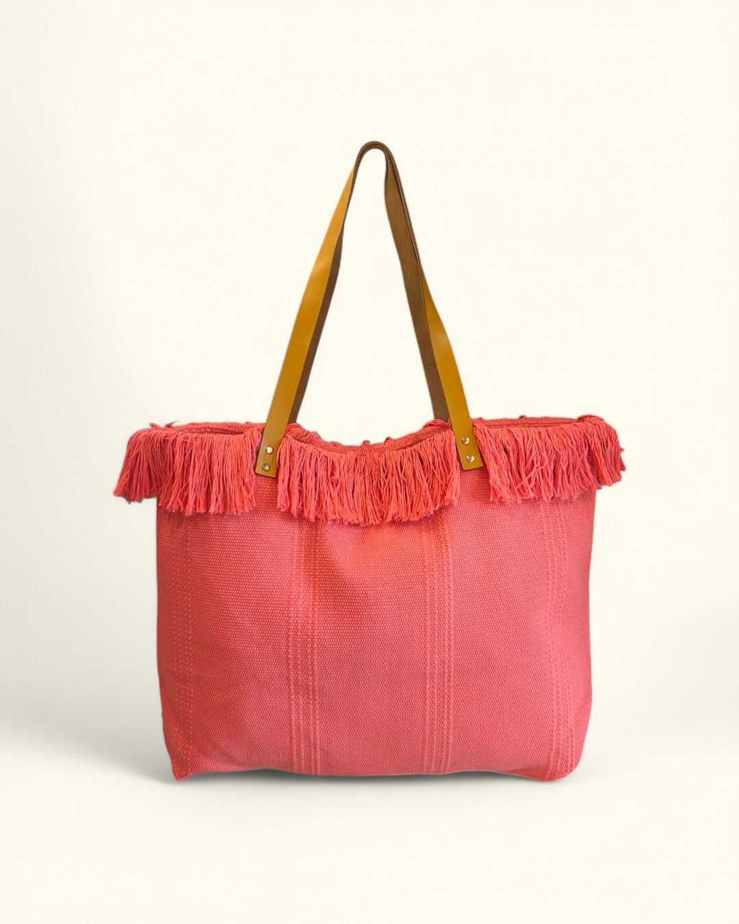 BOLSO DE PLAYA NOOSA ROSA FOSFORITO