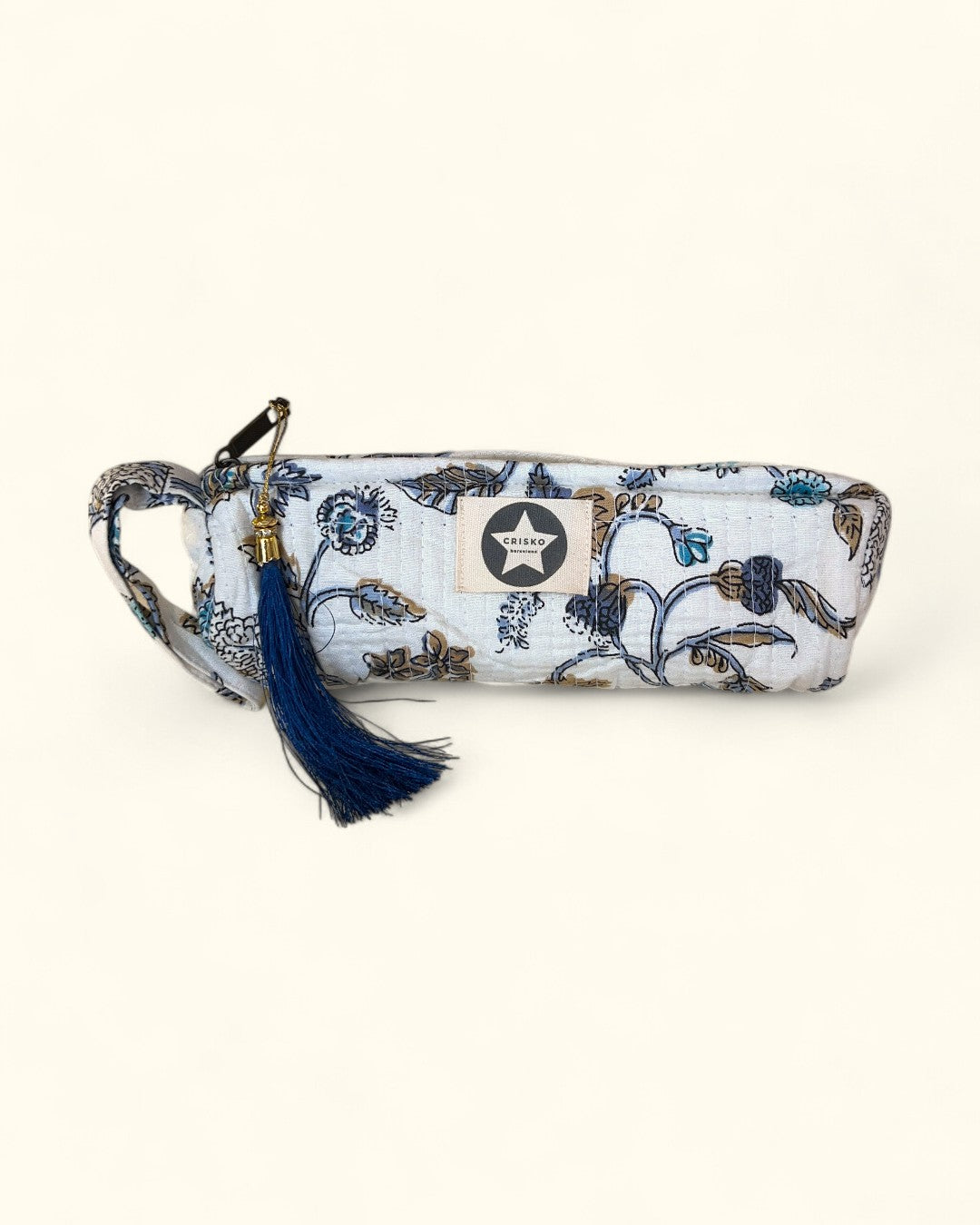 ESTUCHE INDIA CRUDO Y AZUL