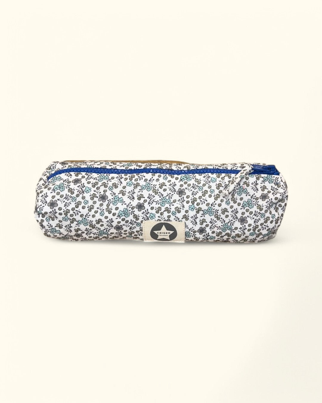 ESTUCHE FLORES AZULES