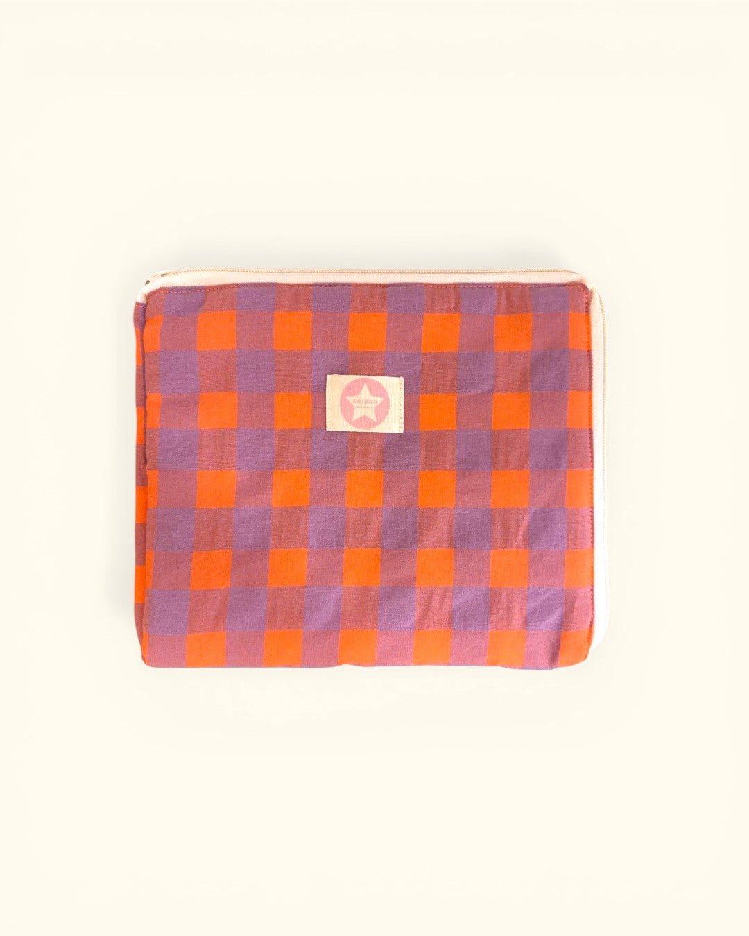 FUNDA DE IPAD NARANJA Y LILA