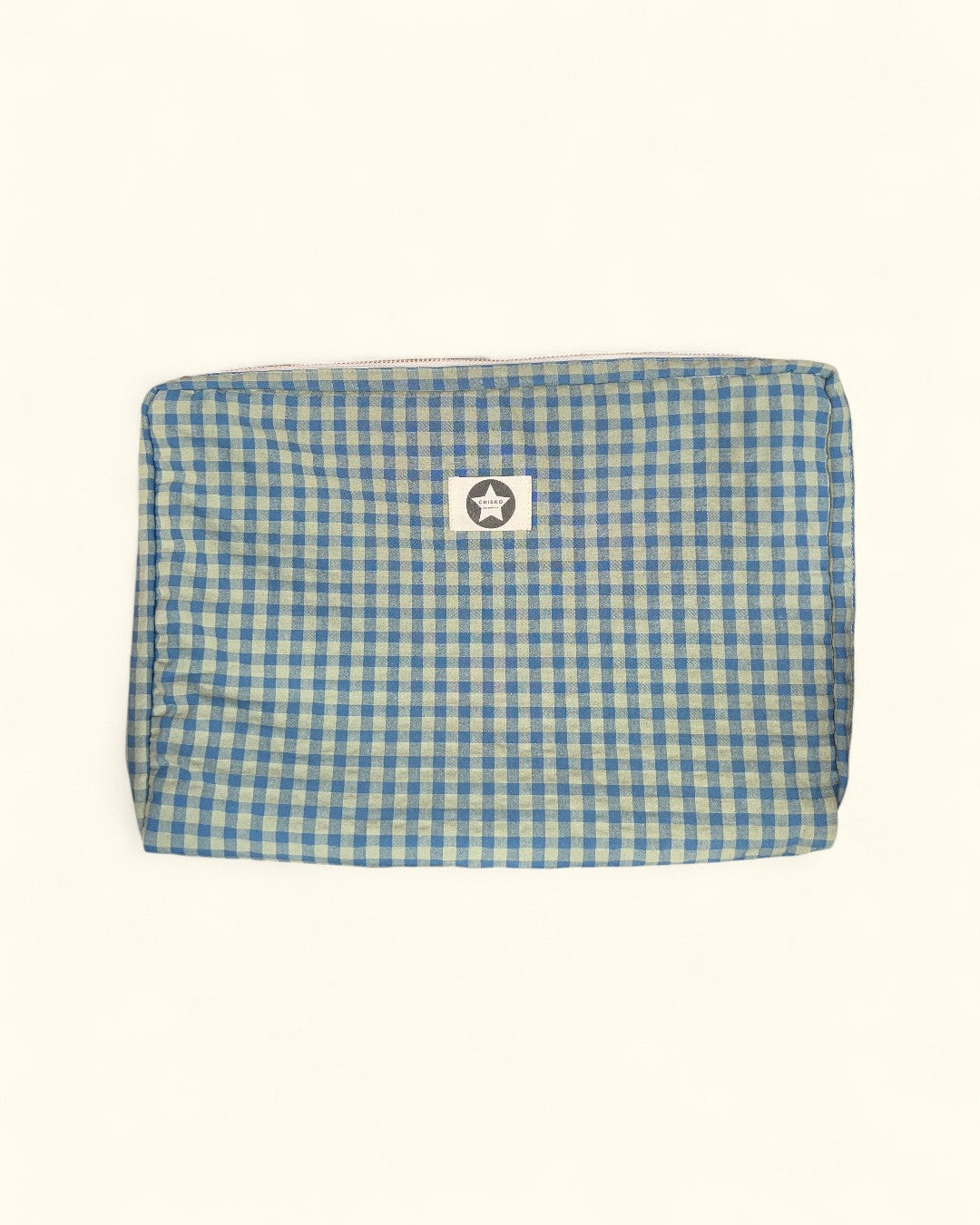 FUNDA DE ORDENADOR CUADROS AZUL