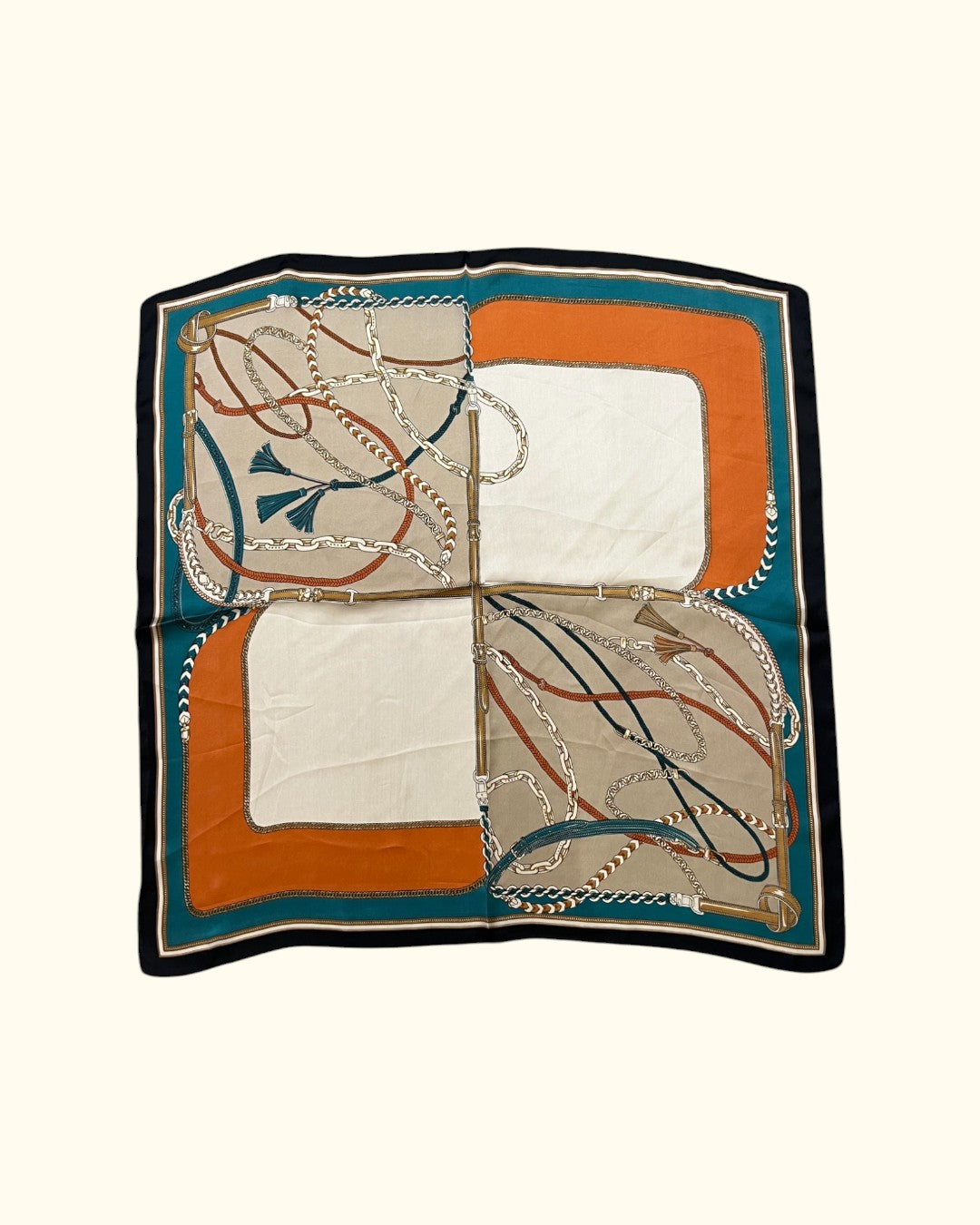 PAÑUELO ESTAMPADO NARANJA