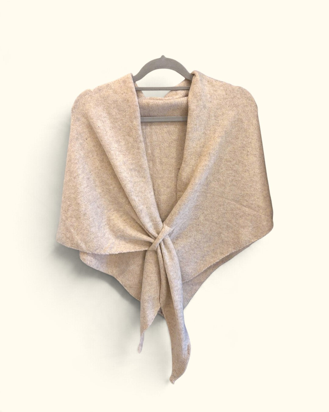 PONCHO LANA BEIGE