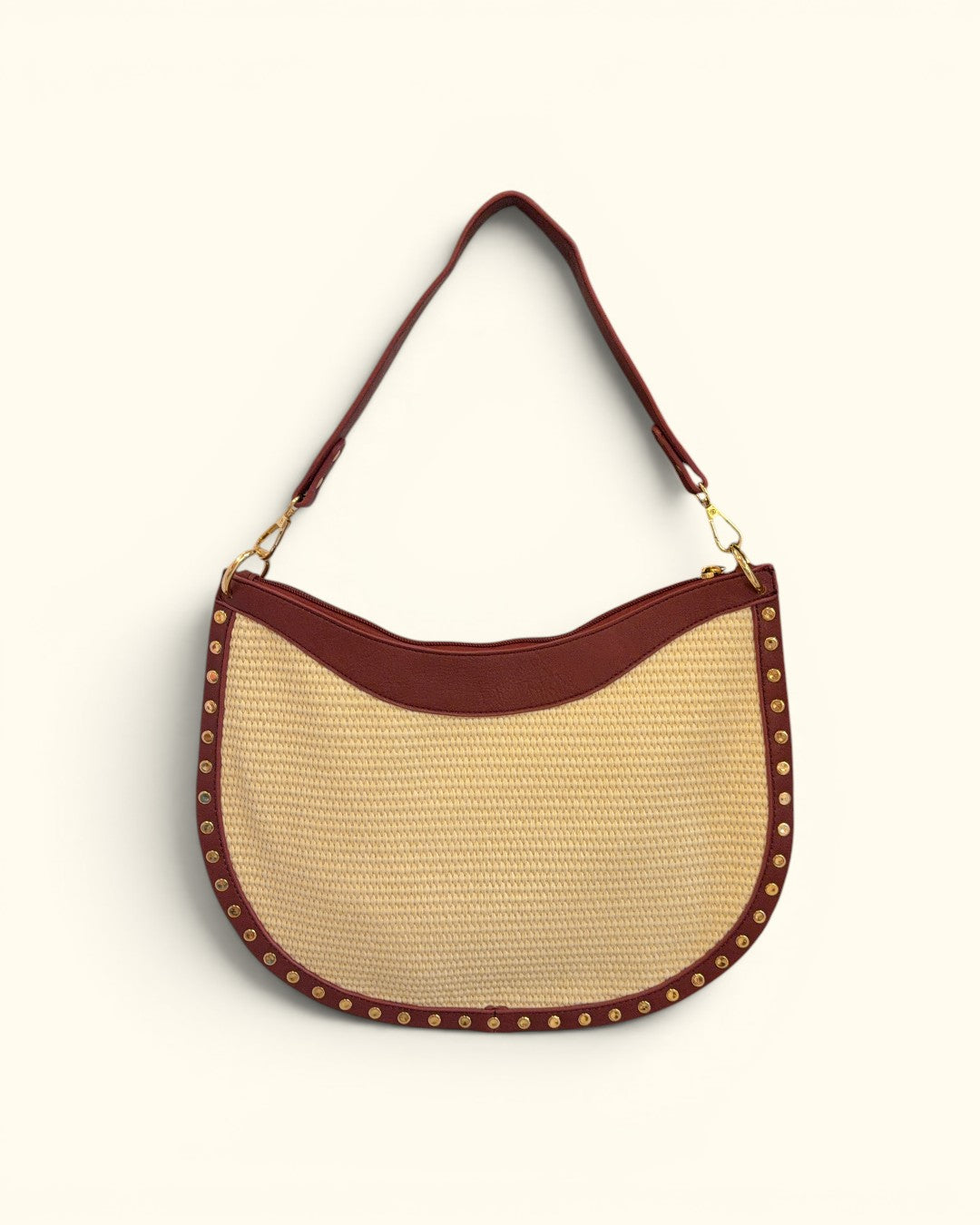BOLSO SUSI GRANDE RAFIA BURDEOS