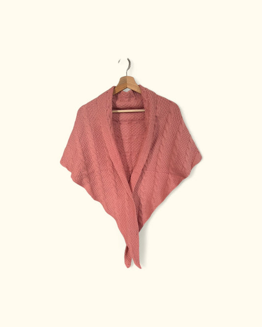 PONCHO BLANCA ROSA