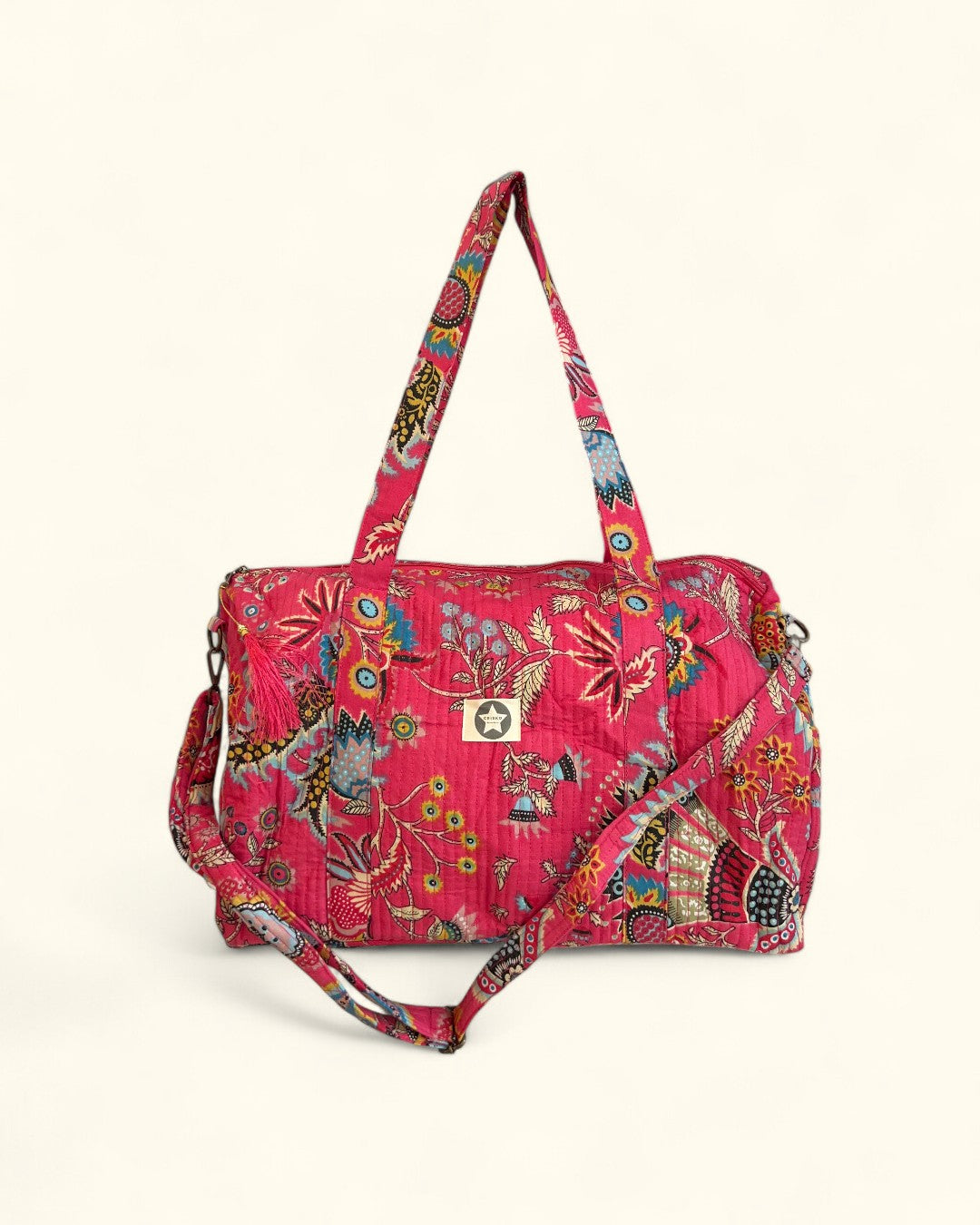 BOLSA FIN DE SEMANA INDIA ROSA FUCSIA