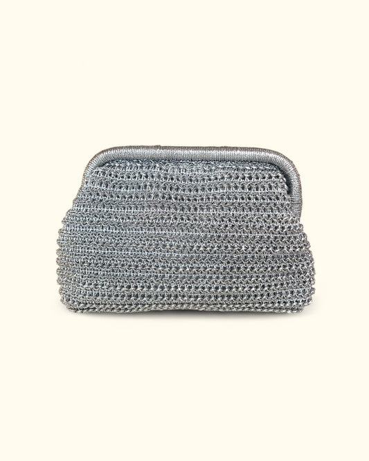 Bolso 'LLÁMAME' plateado