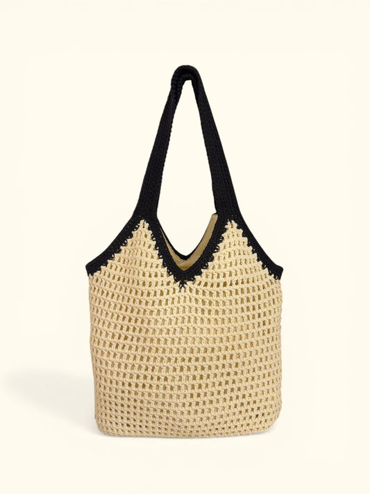 BOLSO BONDI II CRUDA Y NEGRA