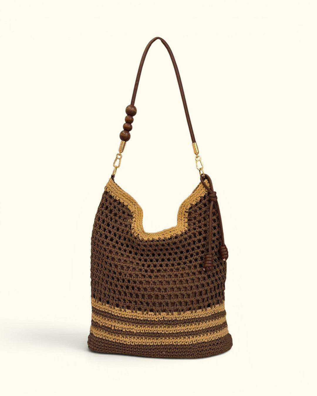 BOLSO BONDI TOTE BAG MARRÓN Y BEIGE