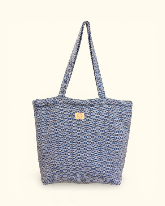 BOLSO DE PLAYA MANLY AZUL MARINO