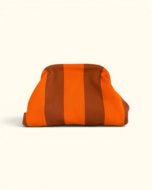 BOLSO LOLA NARANJA Y TEJA