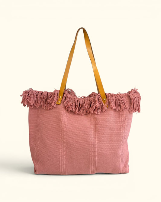 BOLSO DE PLAYA NOOSA ROSA PALO