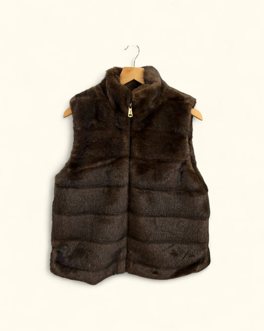 CHALECO PELO CHOCOLATE