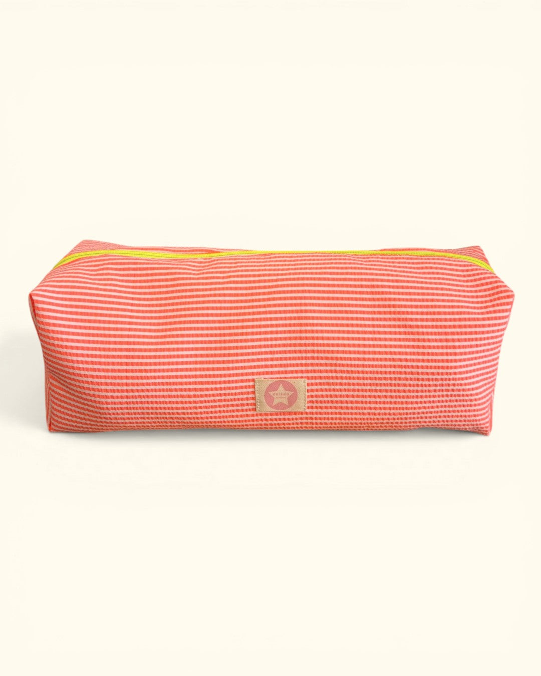 FUNDA ACCESORIOS PELO RAYAS NARANJA