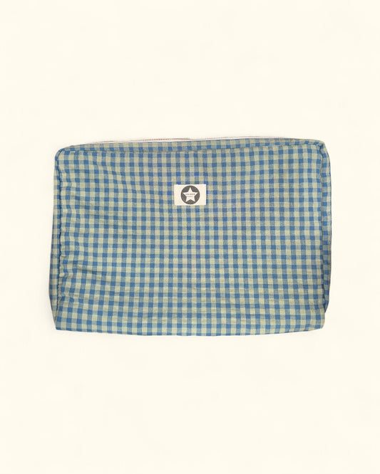 FUNDA DE ORDENADOR CUADROS AZUL