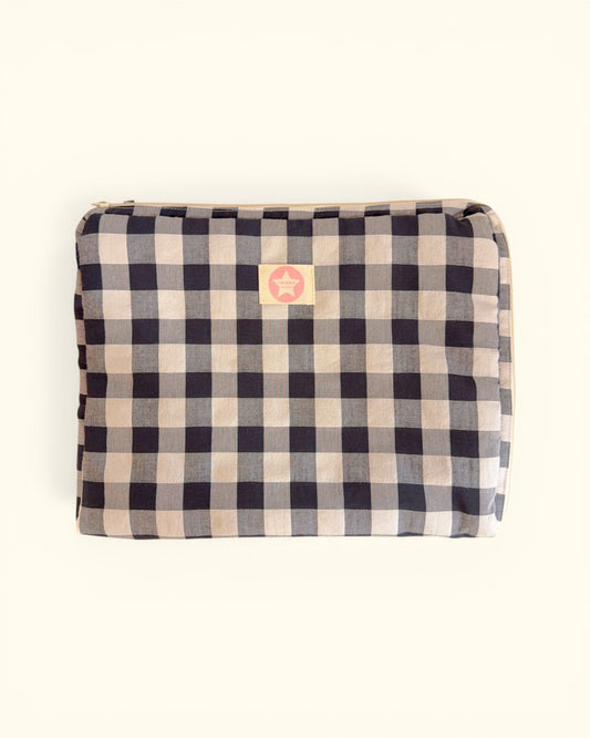 FUNDA DE ORDENADOR NEGRA Y ROSA PALO