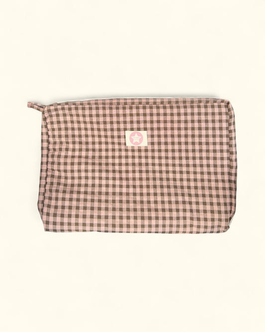 FUNDA DE ORDENADOR ROSA Y KHAKI