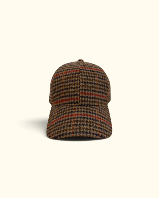 GORRA CUADROS MARRÓN