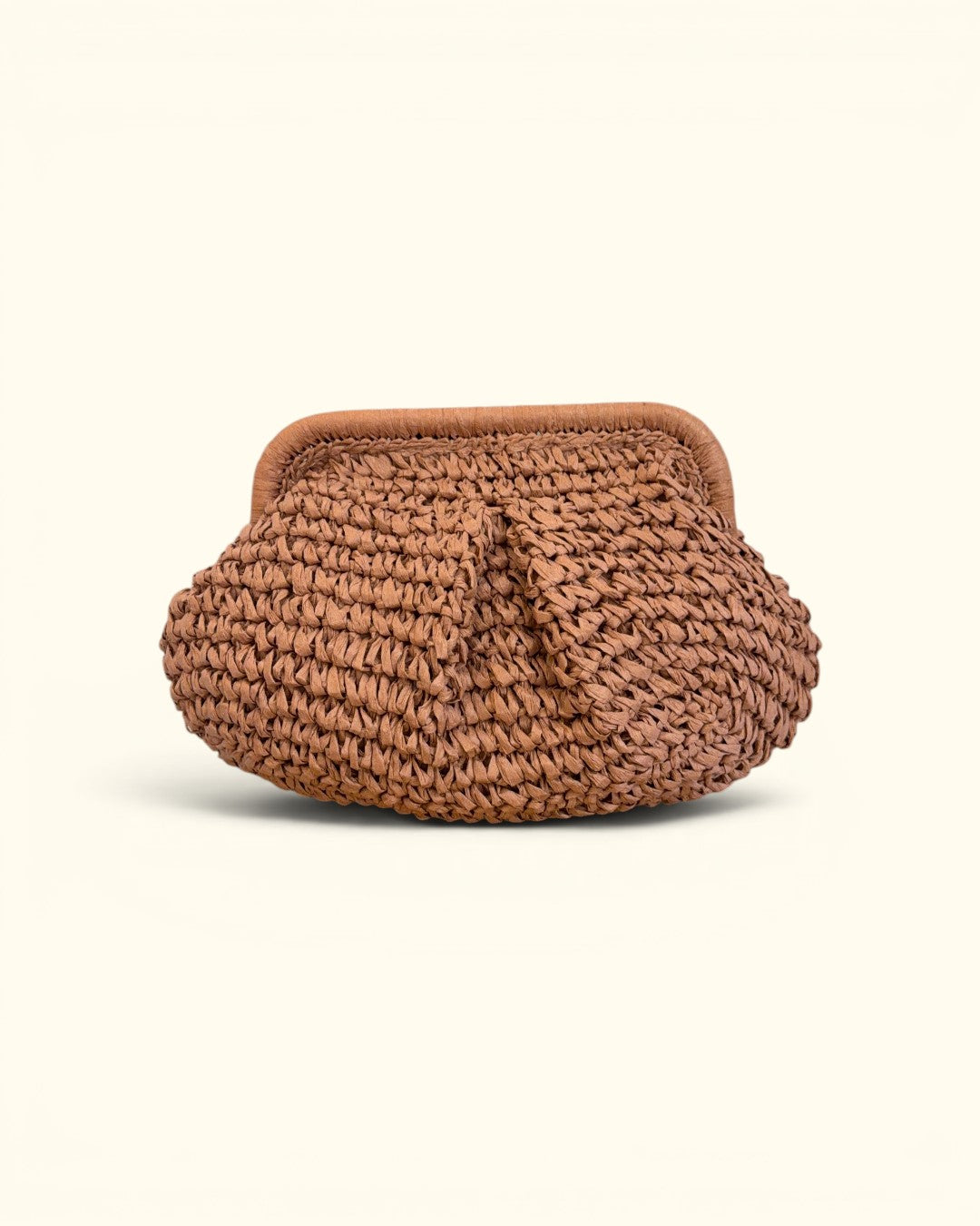 Bolso 'LLÁMAME' mimbre rosa