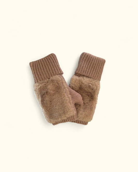 MANGUITOS DE PELO MARRÓN