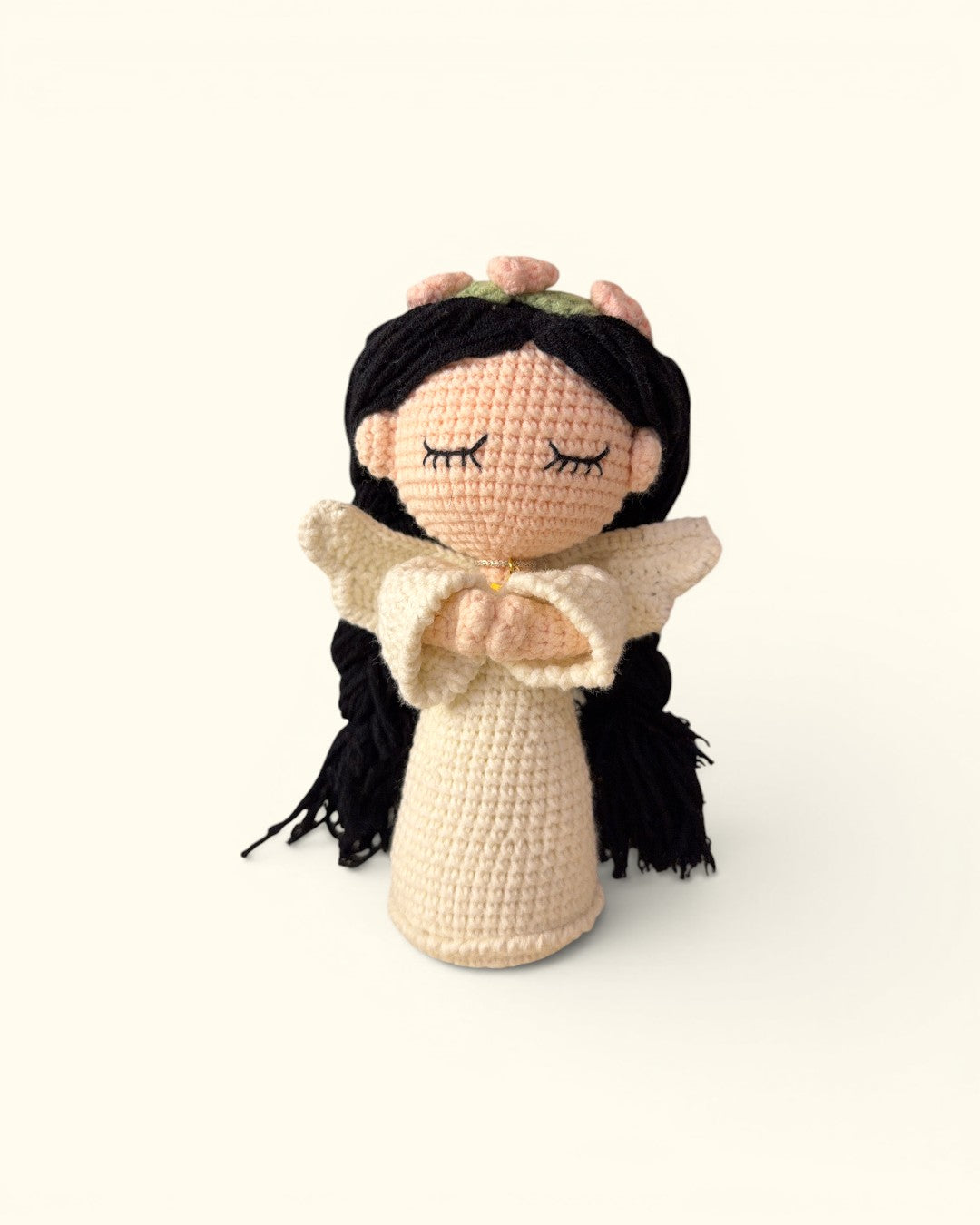 MUÑECA DE COMUNIÓN PELO NEGRO