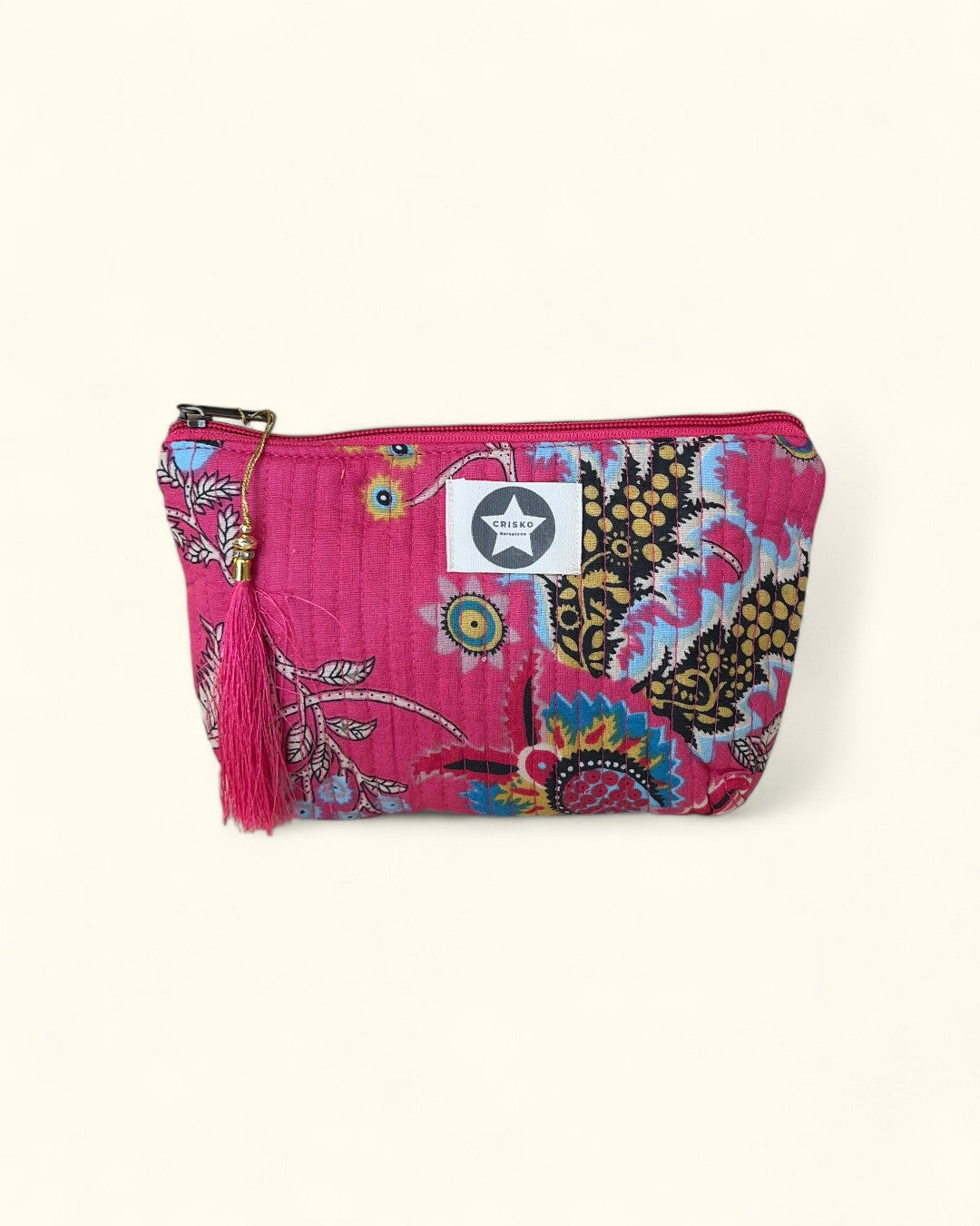 NECESER CUADRADO INDIA ROSA FUCSIA