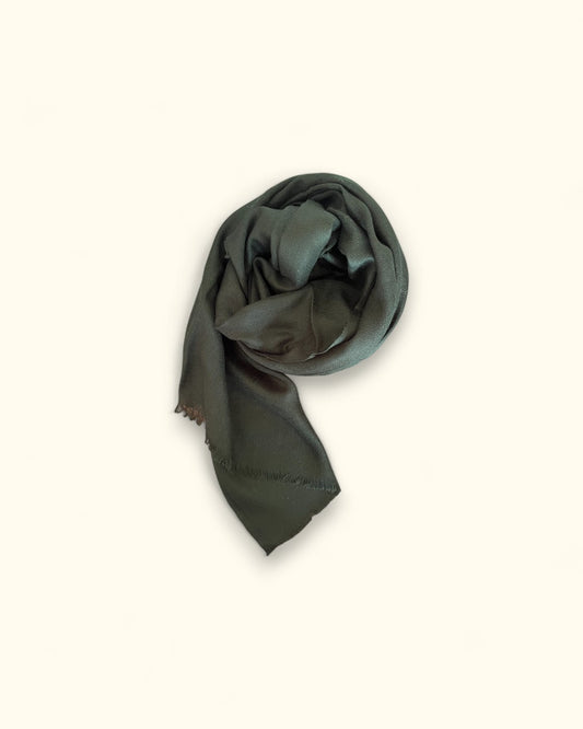 PASHMINA CASHMERE PIA VERDE OSCURO